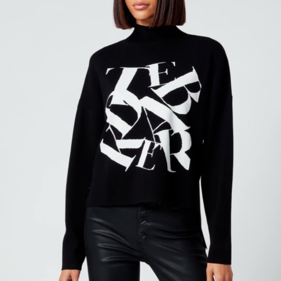 Ted Baker Izbelle Funnel Neck Branded Sweater - Picture 7 of 8